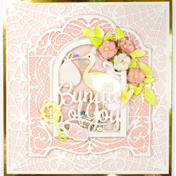 Spellbinders Shapeabilities Dies By Becca Feeken - Woven Trellis Side Pocket