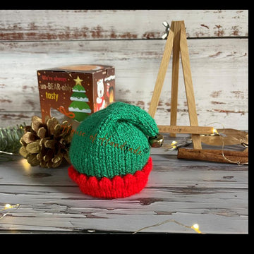Elf Hat Chocolate Orange Cover Knitting Pattern