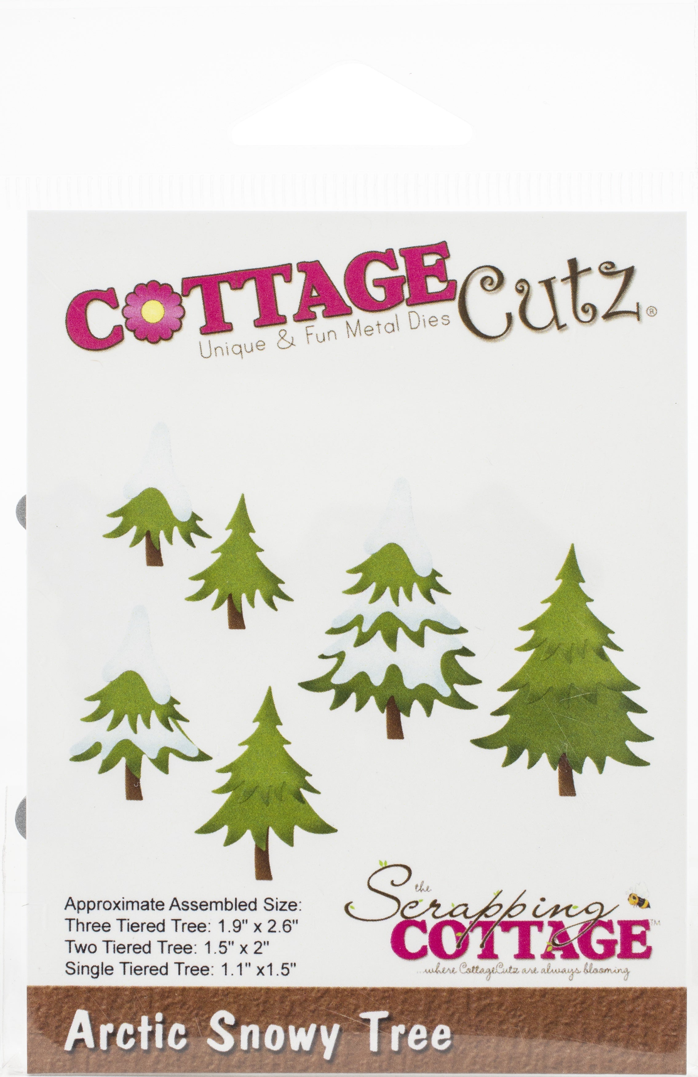 CottageCutz Dies - Arctic Snowy Tree, 1.1" To 2.6"