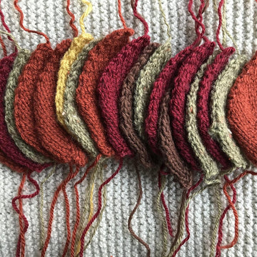 Autumn leaves pillow, garland and wreath