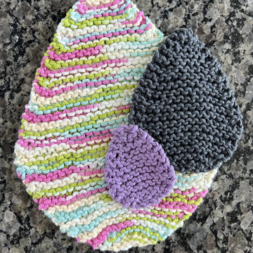 Eggtastic Dishcloth Canvas (Garter Version)