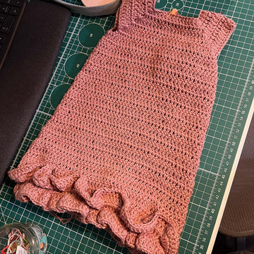 Pleated A-line Dress