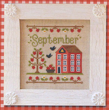 Country Cottage Needleworks September Cottage Chart - Leaflet