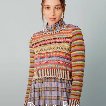 Brae - Jumper Knitting Pattern for Women in Debbie Bliss Baby Cashmerino - Downloadable PDF