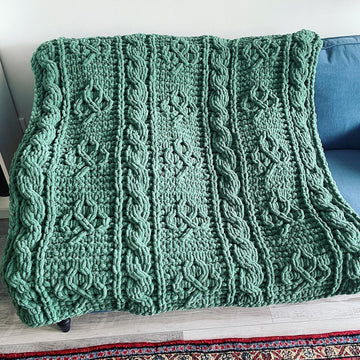 Shamrock Cable Blanket