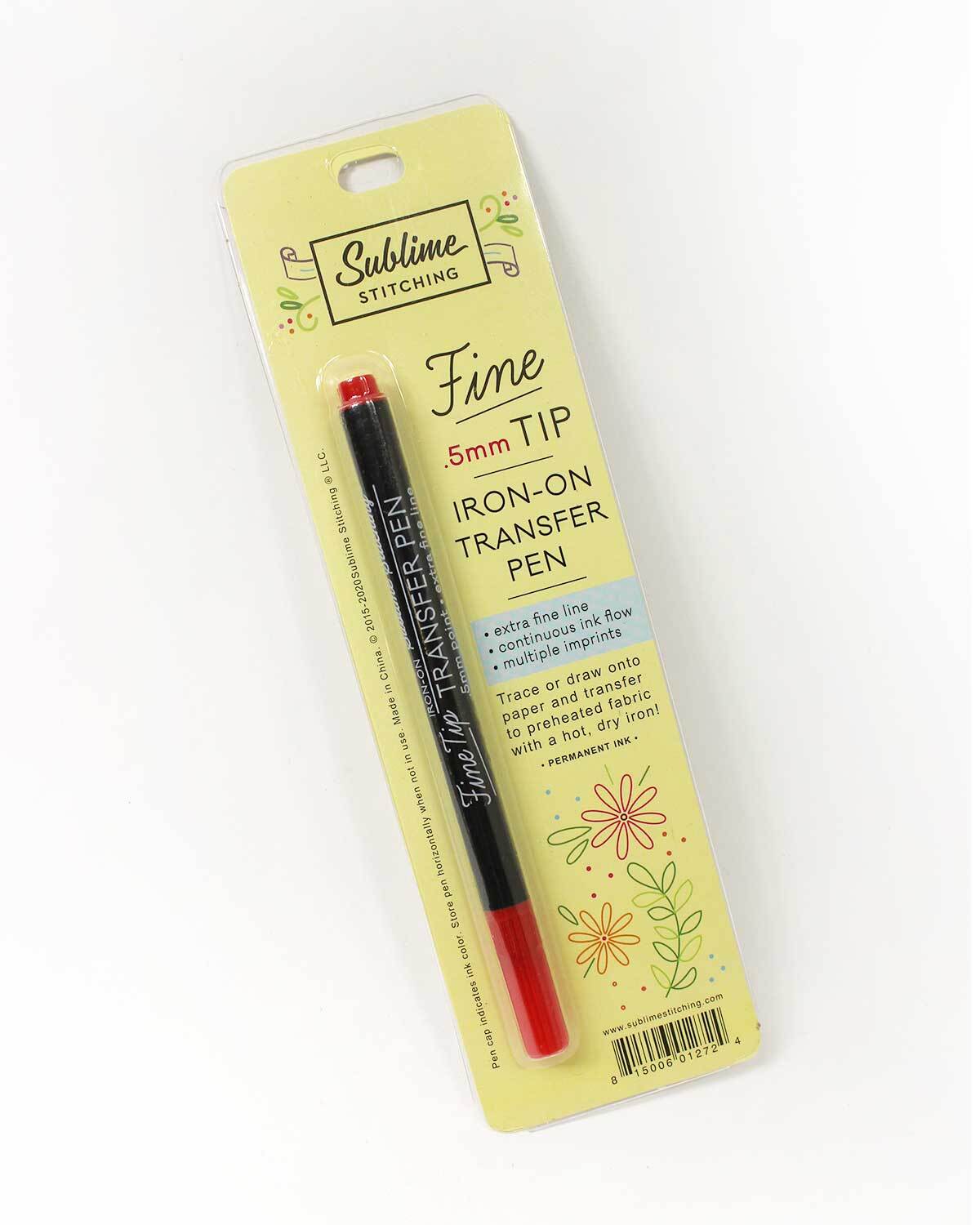 Sublime Stitching Fine Tip Iron-On Transfer Pen - Red