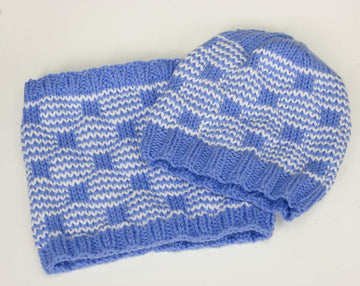 Mosaic Knitting Hat and Cowl