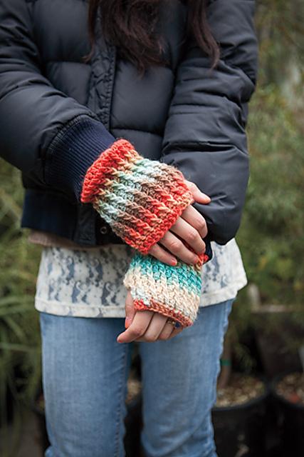 Sunset Ridge Fingerless Gloves