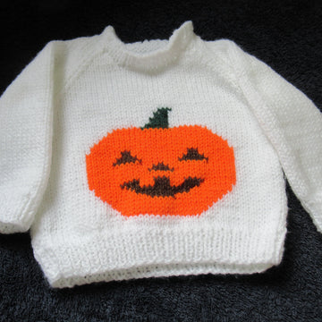 Baby Halloween Pumpkin Motif Jumper