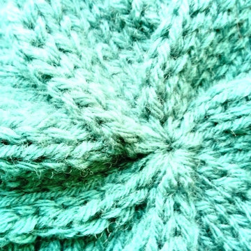 Slouchy merino green hat
