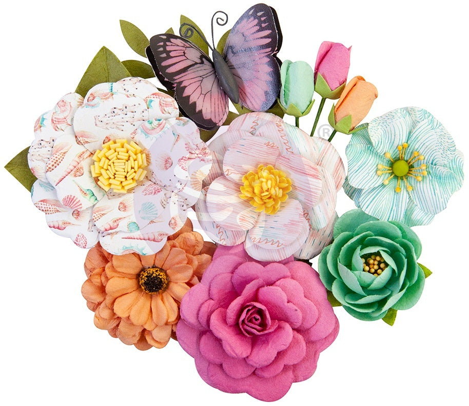 Prima Marketing Mulberry Paper Flowers - Endless Summer/Surfboard