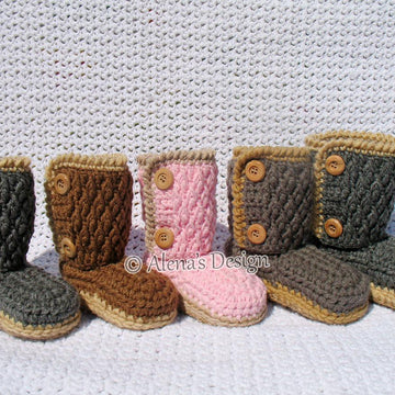 Buttoned Toddler Booties