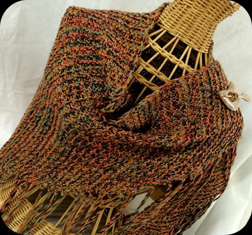 Fringed Triangle Shawlette