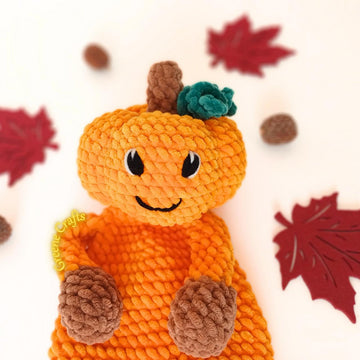 Pumpkin Lovey for Halloween - Low Sew Snuggler Crochet Pattern