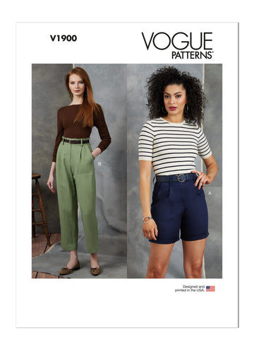 Vogue Sewing Misses' Shorts and Pants V1900 - Sewing Pattern
