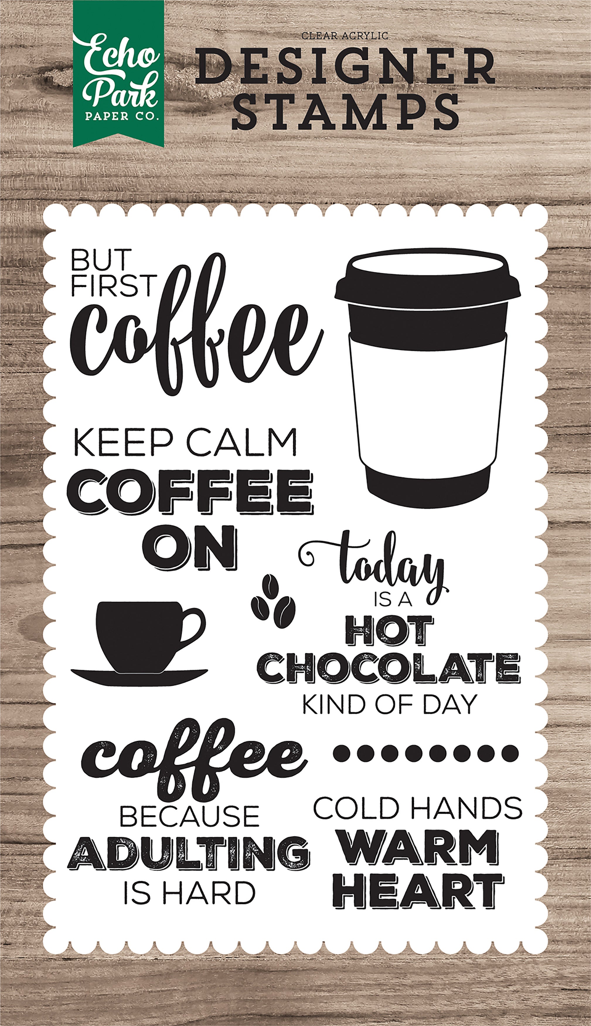 Echo Park Paper Echo Park Stamps - But First Coffee