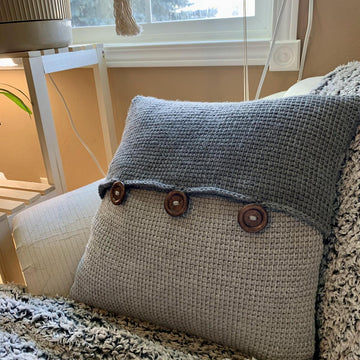 Beginner Tunisian Crochet Pillow Cover