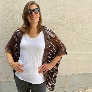 Simple Summer Boho Ruana: Easy Crochet Wrap Pattern