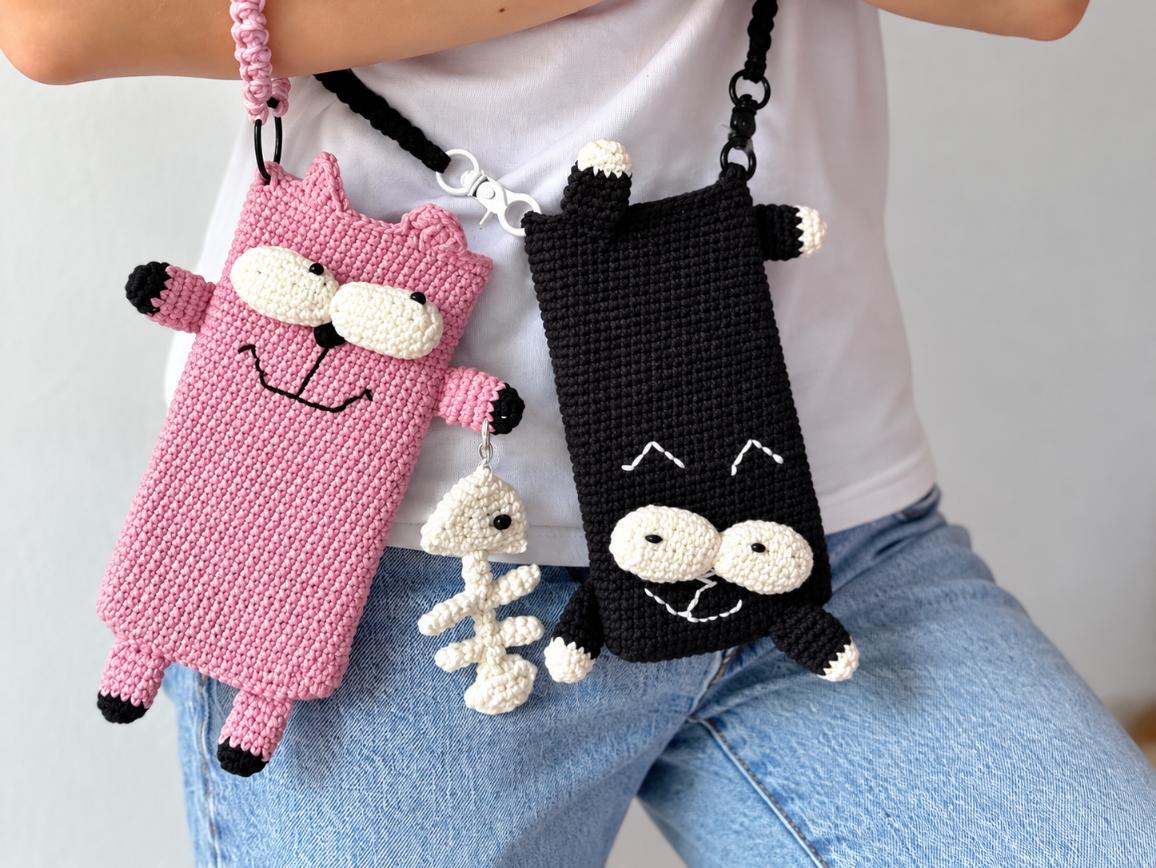 Crochet Phone Bag Pattern, Crossbody Phone Pouch PDF T6