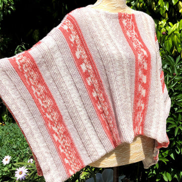 Mock Fair-Isle Poncho & Textured Cowl