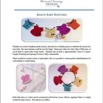 Beach Baby Bunting or Embellishment