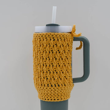 Textured Crochet Stanley Cup Cozy
