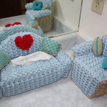Sofa Tissue Box Cover- KNIT