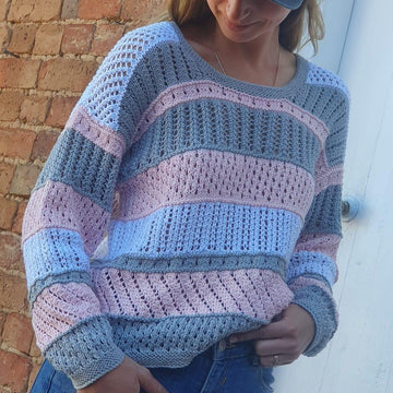 Multi Patterned Pullover & Cardigan