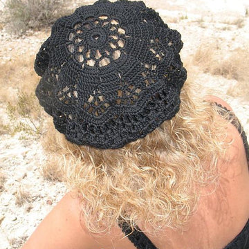 Crochet Lace Beret - Alena