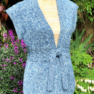 Gilet with Tie Front