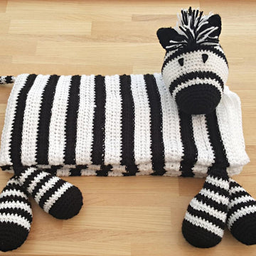 Noah's Zebra Cot Blanket