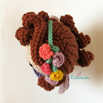 Libelle the Fairy amigurumi doll - crochet pattern by Crochelandia