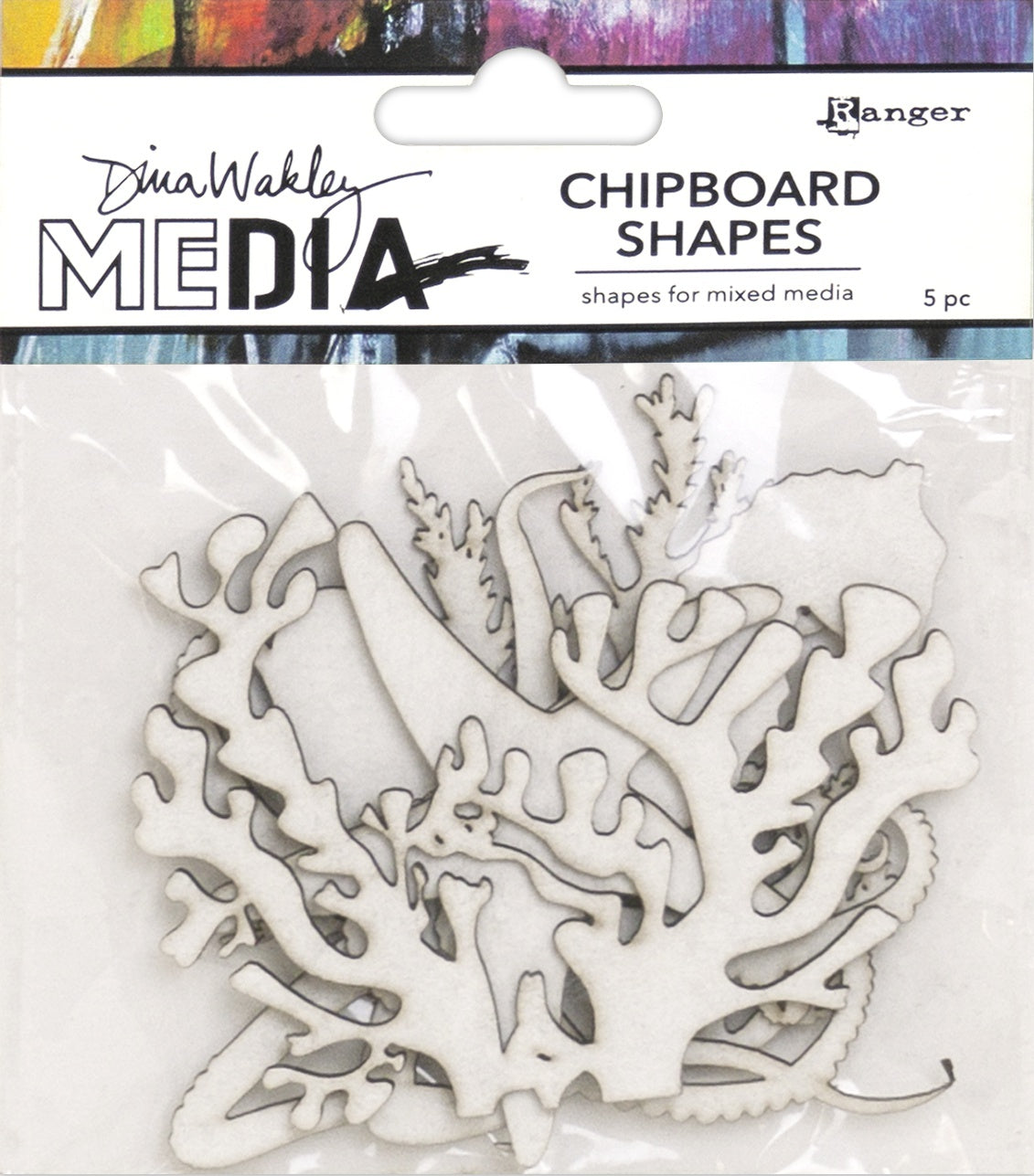 Ranger Dina Wakley Media Chipboard Shapes - Ocean