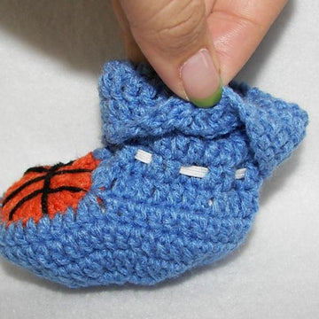 Basketball Baby Booties