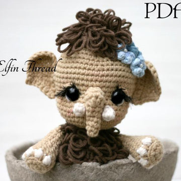 Maura the Chibi Mammoth Amigurumi