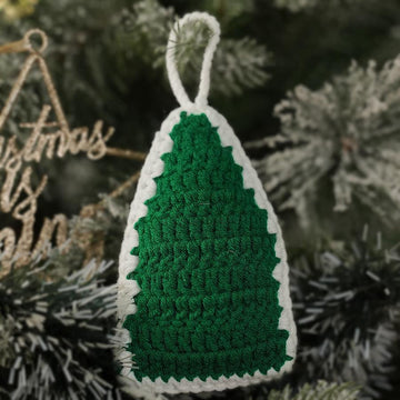 Christmas Tree With White Trim For Christmas Tree Crochet Ornaments