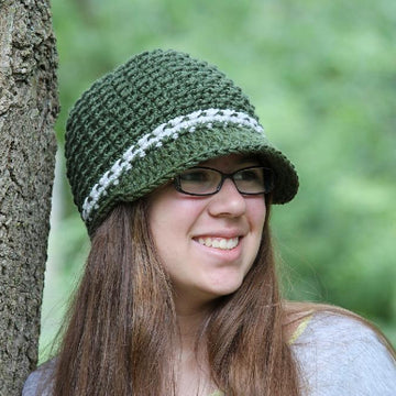 Textured Newsboy Hat 341