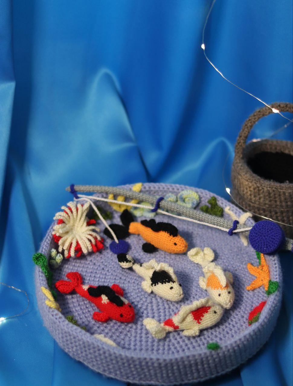 Crochet Fishing Game Pattern PDF – Magnetic Fish Toy, DIY Educational Play