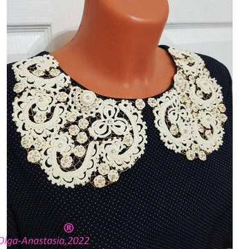 Detachable lace collar "Olga"