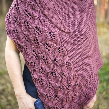 Knit Falling Leaves Shawl