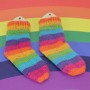 Baby Very Easy No Heel Rainbow Socks
