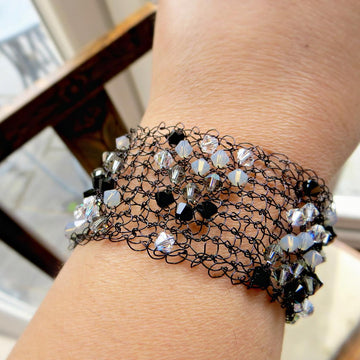 Crystal & Wire Bracelet