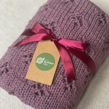Chunky Eyelet Baby Blanket
