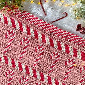Candy Cane Lane Blanket