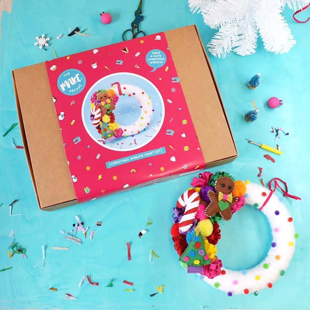 The Make Arcade Festive Wreath DIY Craft Kit - 20cm