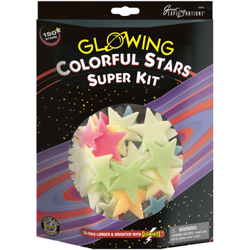 University Games Glowing Stars Super Kits 150/Pkg - Colorful Stars