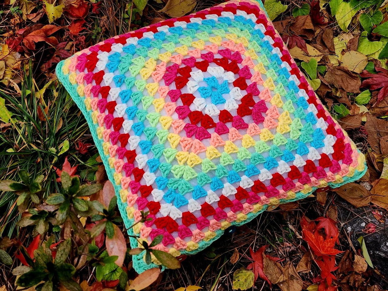 Cotton Candy Granny Cushion