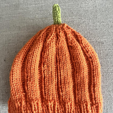Pumpkin baby hat