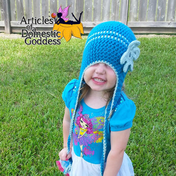Braid-less Blossoms Earflap Beanie