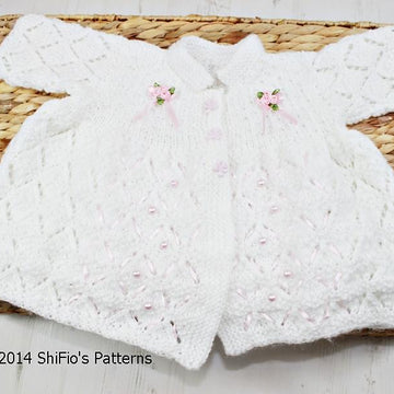 279-Lacey Matinee Set Knitting Pattern #279